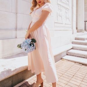 Light Pink Midi Dress